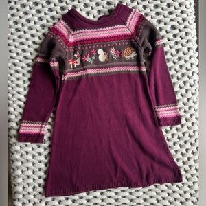 Gymboree 5T purple fall sweater dress